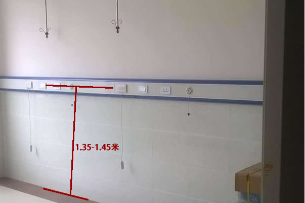 医院病房供氧设备带安装高度